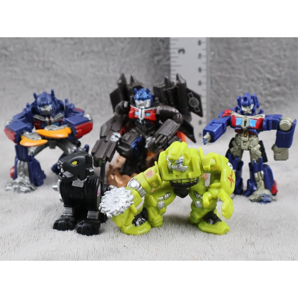 Transformers Action Figures Lot of 5 Multicolor Plastic Robots Loose Toys